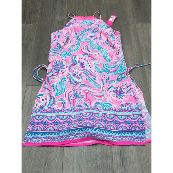 NWT Lilly Pulitzer Dont Be Jelly Pearl Romper Prosecco Pink Preppy Size 0 - Picture 3 of 11